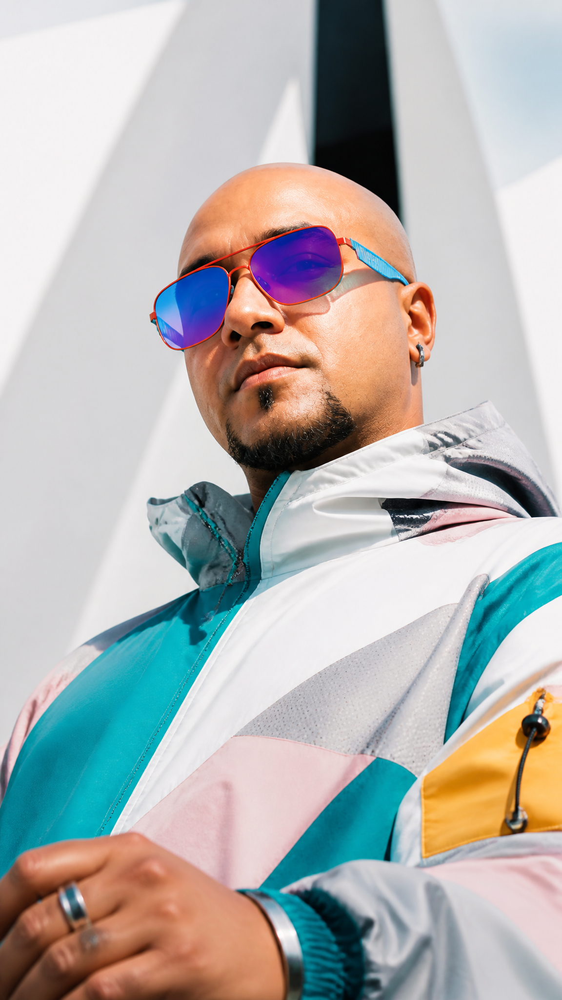 Cyber-Luxury Editorial Male Portrait