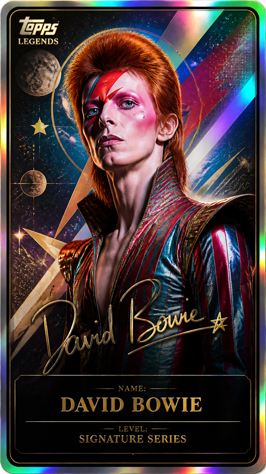 David Bowie Topps Legends Signature Edition Card