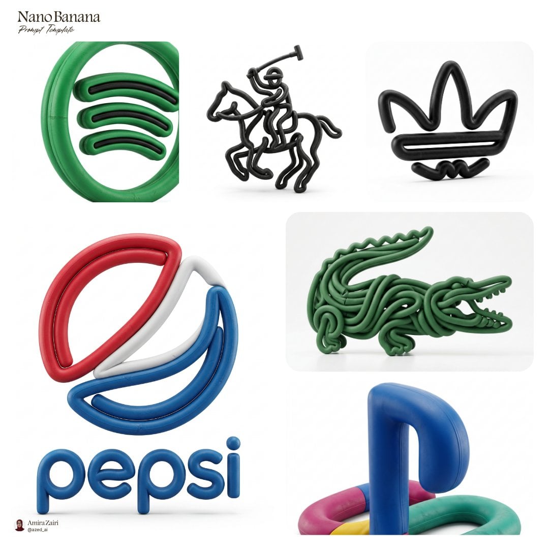 Industrial Rubber Tubing Logo 3D Render