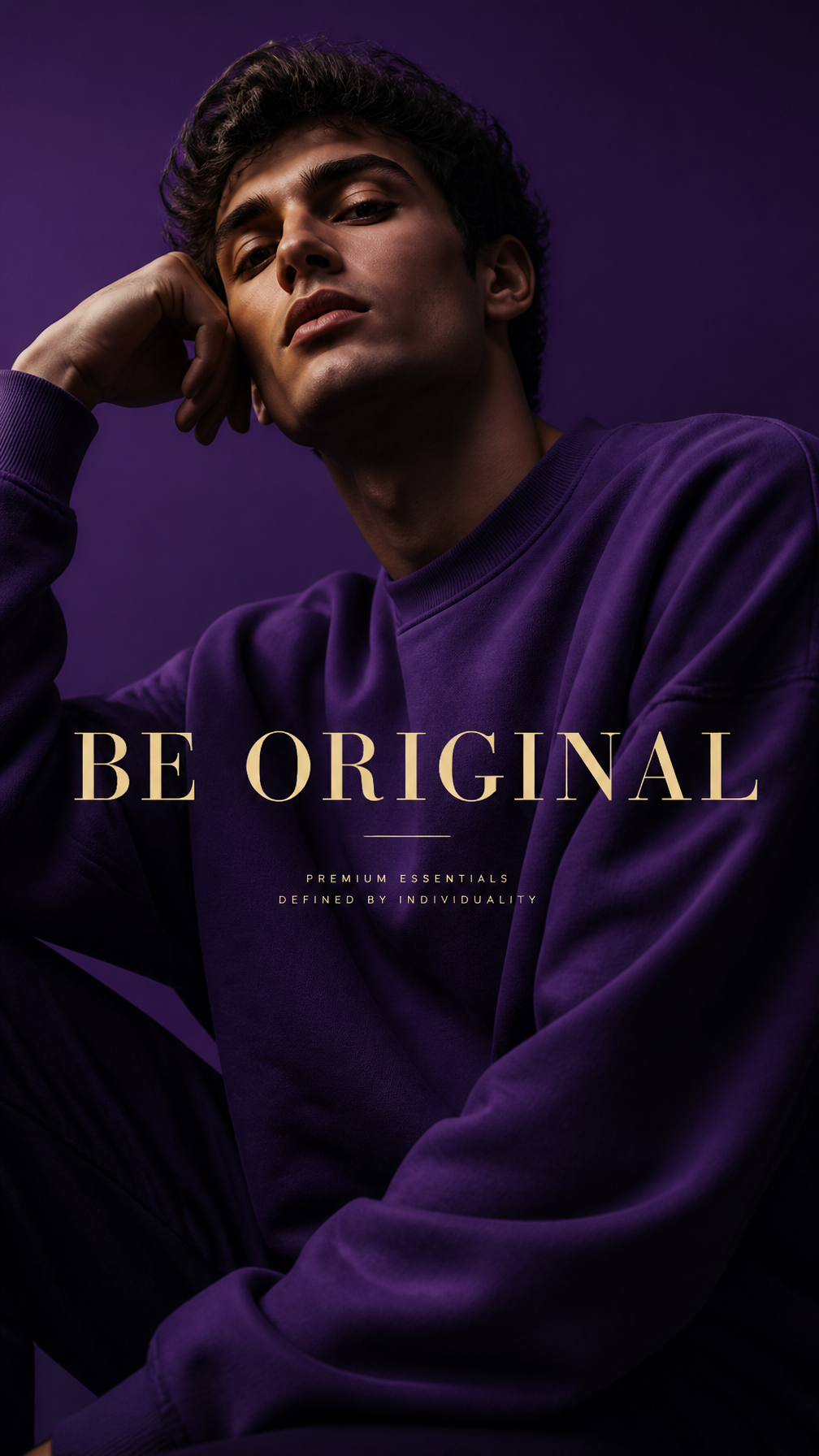 Royal Purple Oversized Streetwear Editorial