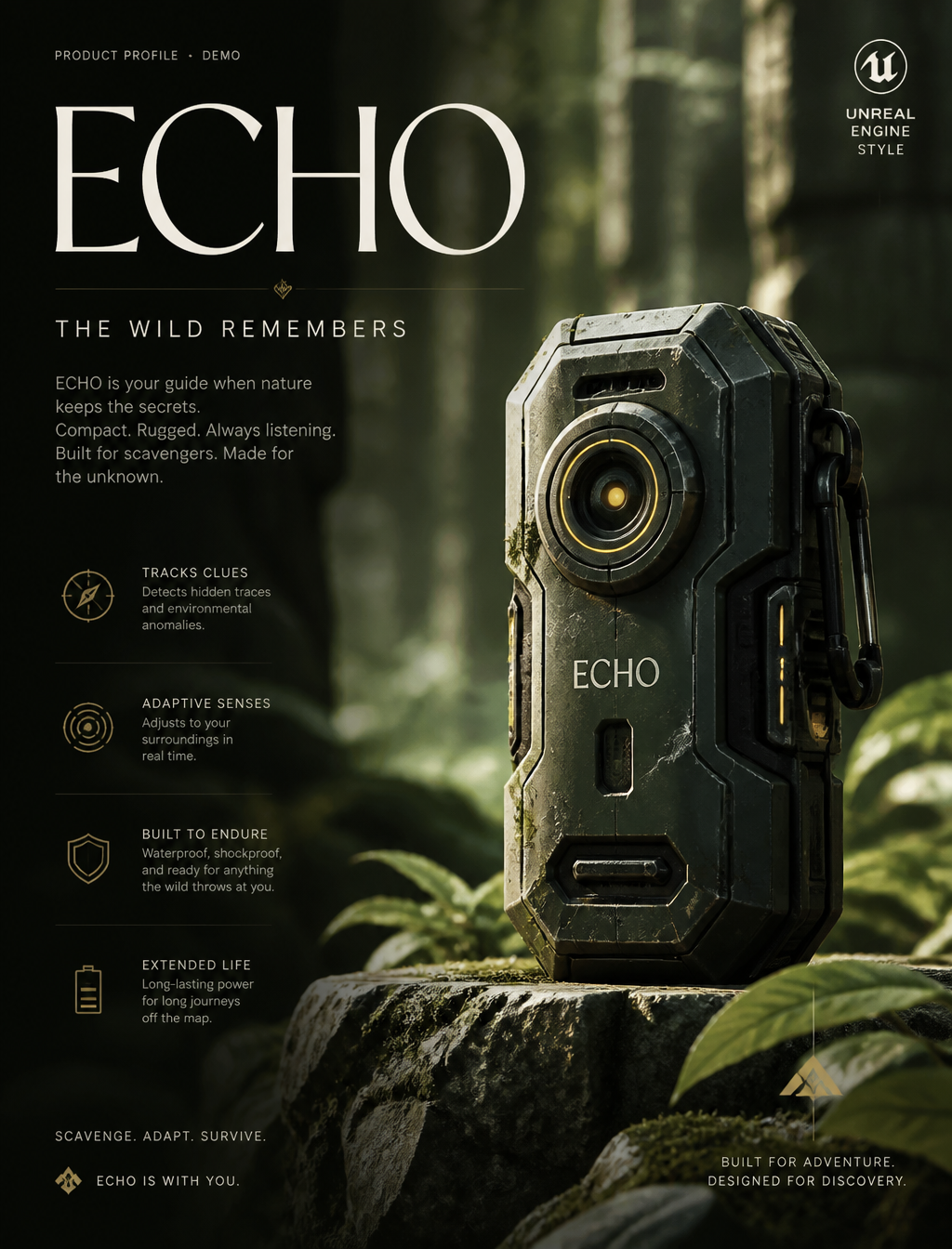 Forest Scavenger Gadget Concept Poster