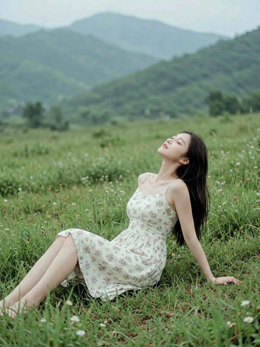 Dreamy Summer Meadow Portrait