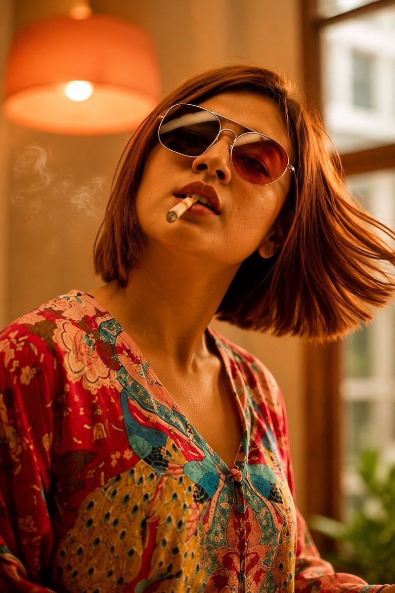Surreal Landscape Print Fashion Editorial