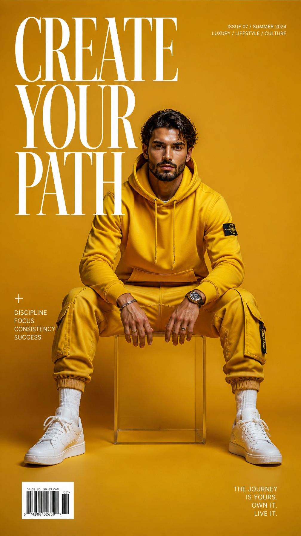 High-Fashion Mustard Streetwear Editorial