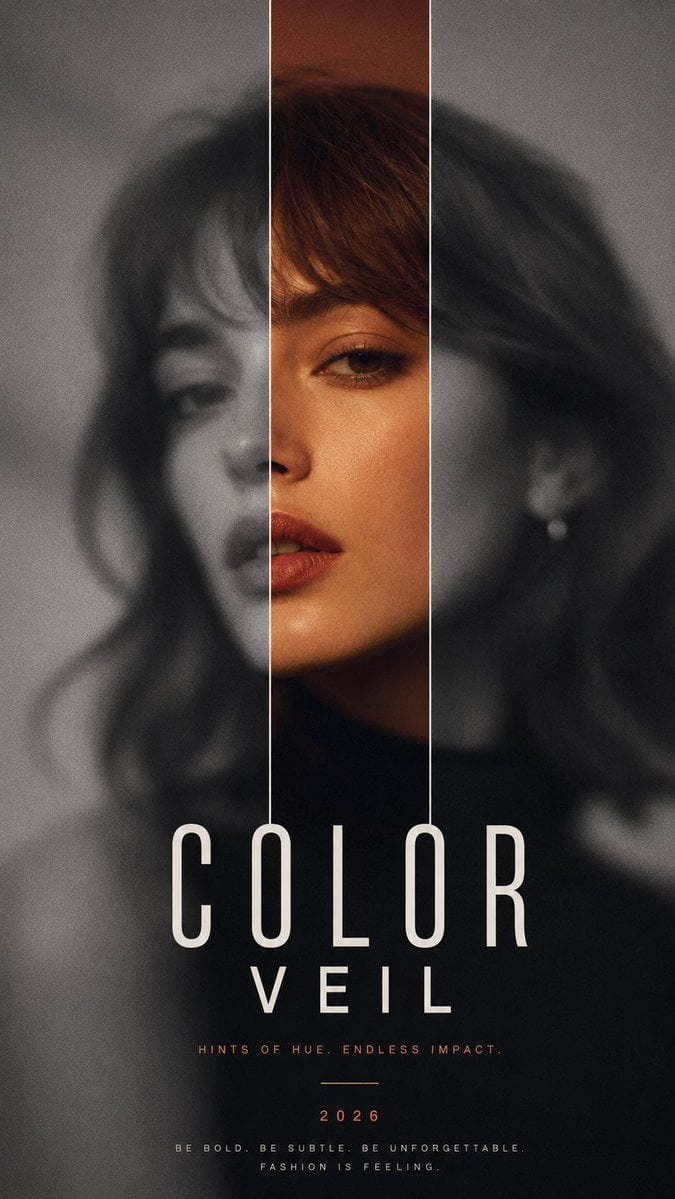 Futuristic Editorial Color Reveal Poster
