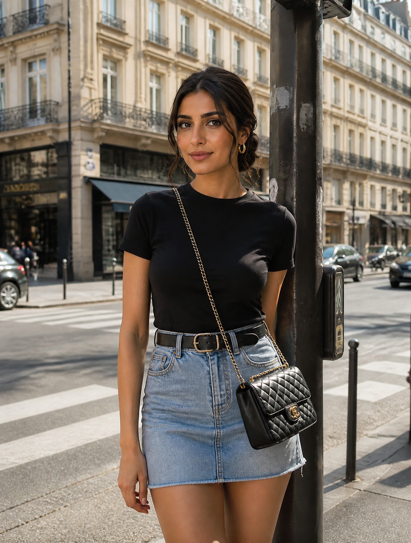 Parisian Chic Street Style Portrait