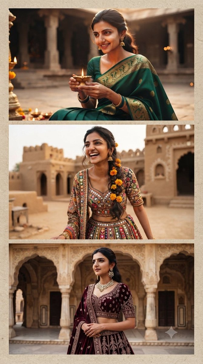 Indian Cultural Heritage Triptych