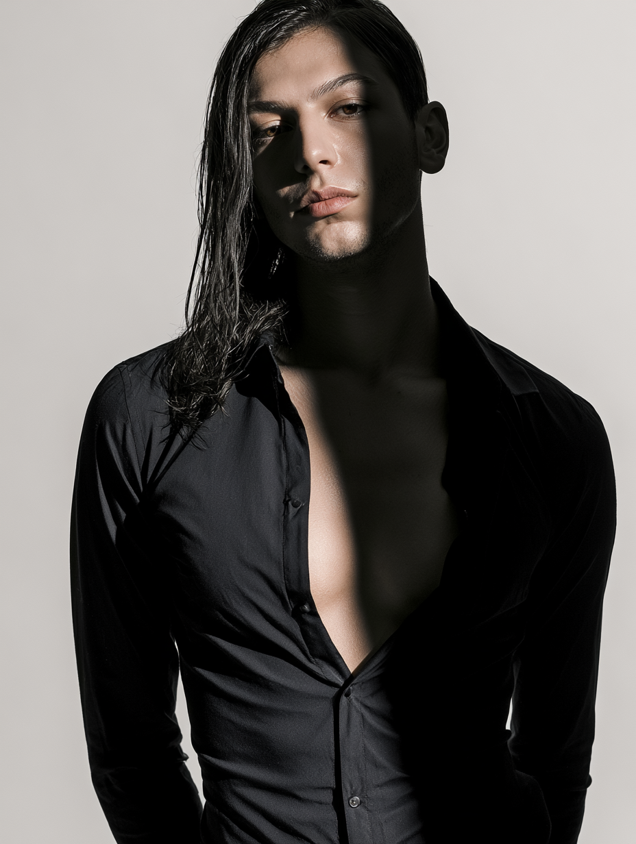 Elegant Full-Body Luxury Black Attire