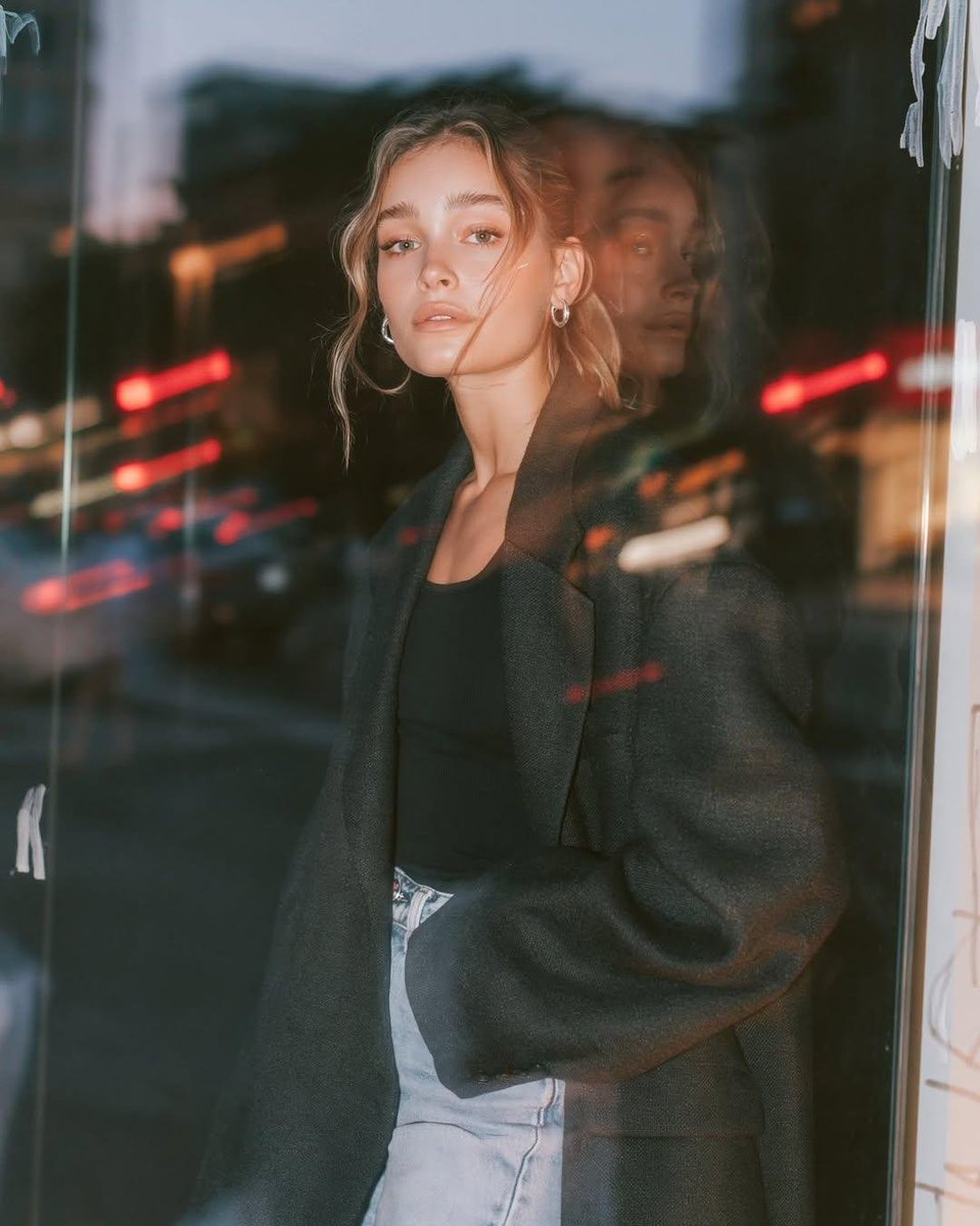 Urban Blue Hour Editorial Fashion Portrait