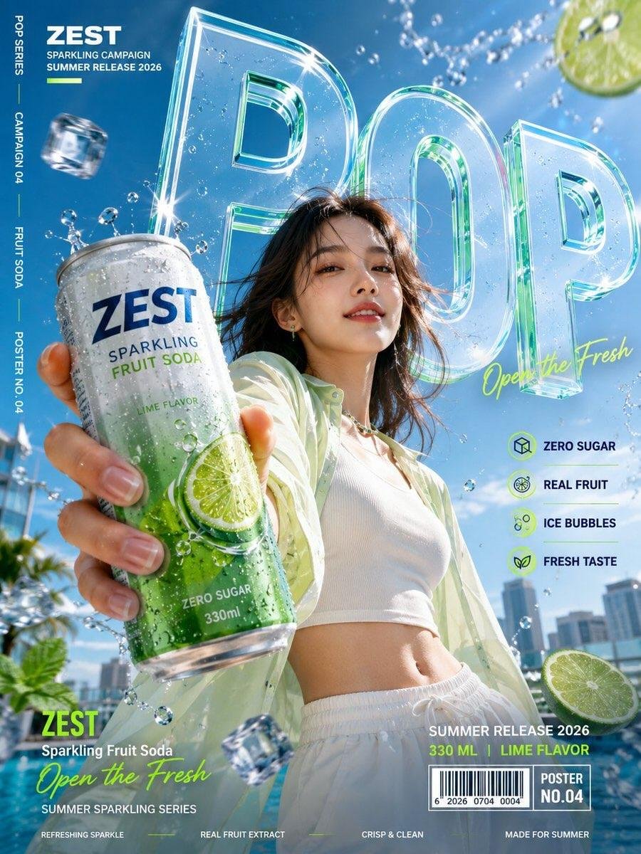 Hyper-Perspective Commercial Product Poster