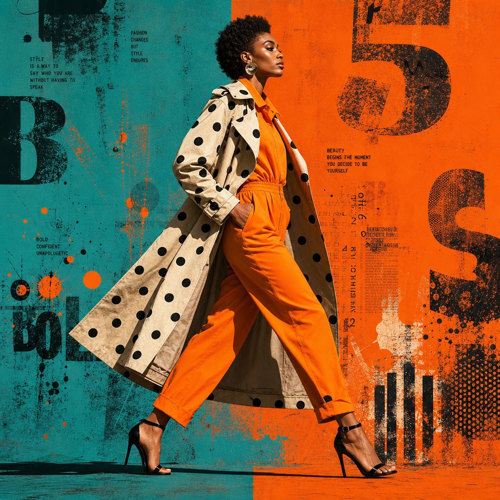 Avant-Garde Polka-Dot Editorial Collage