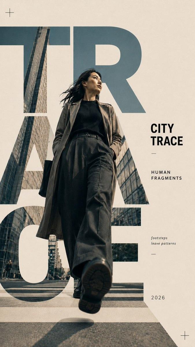 Human Fragments Editorial Typography Poster - alternate