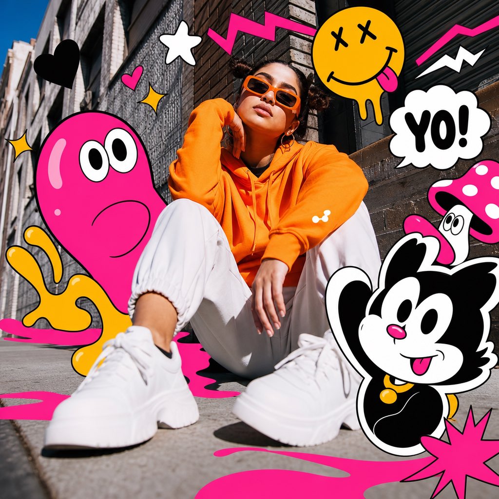 Urban Pop-Art Fusion Portrait