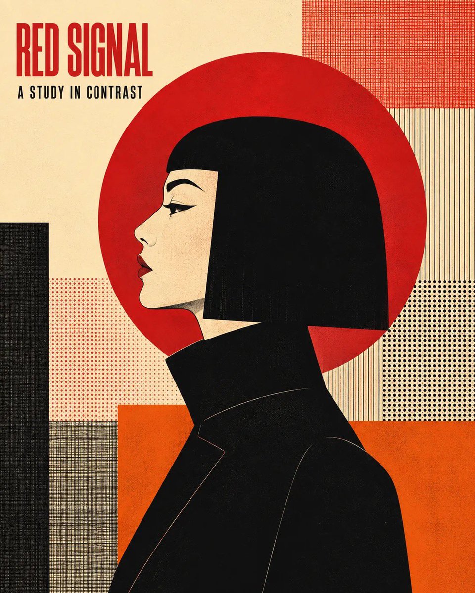 Minimalist Vector Profile Editorial Poster