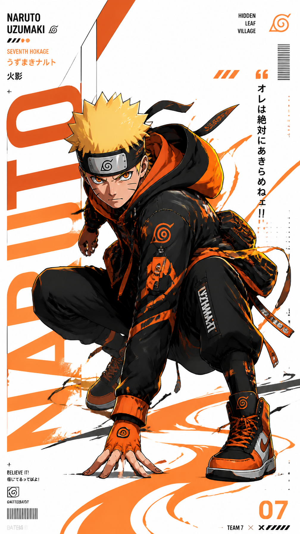 Modern Anime Streetwear Poster Generator