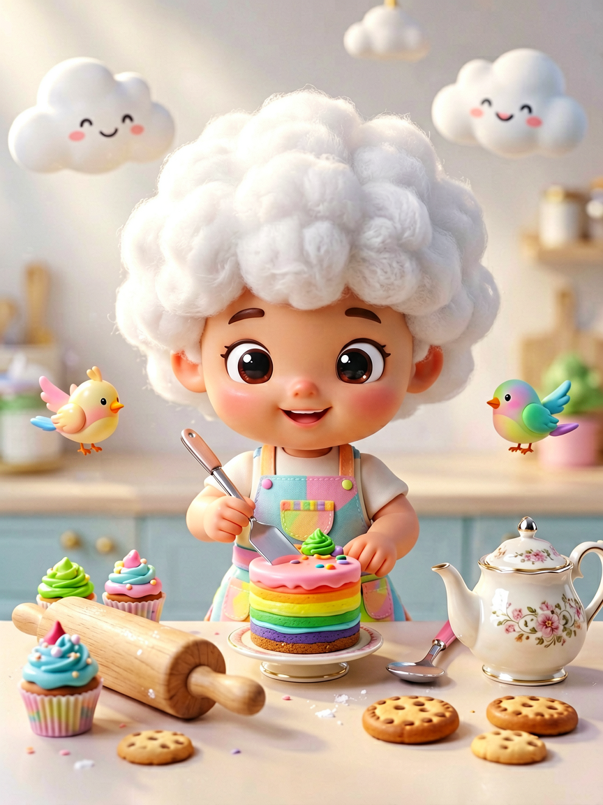 Whimsical Tiny Baker Designer Toy