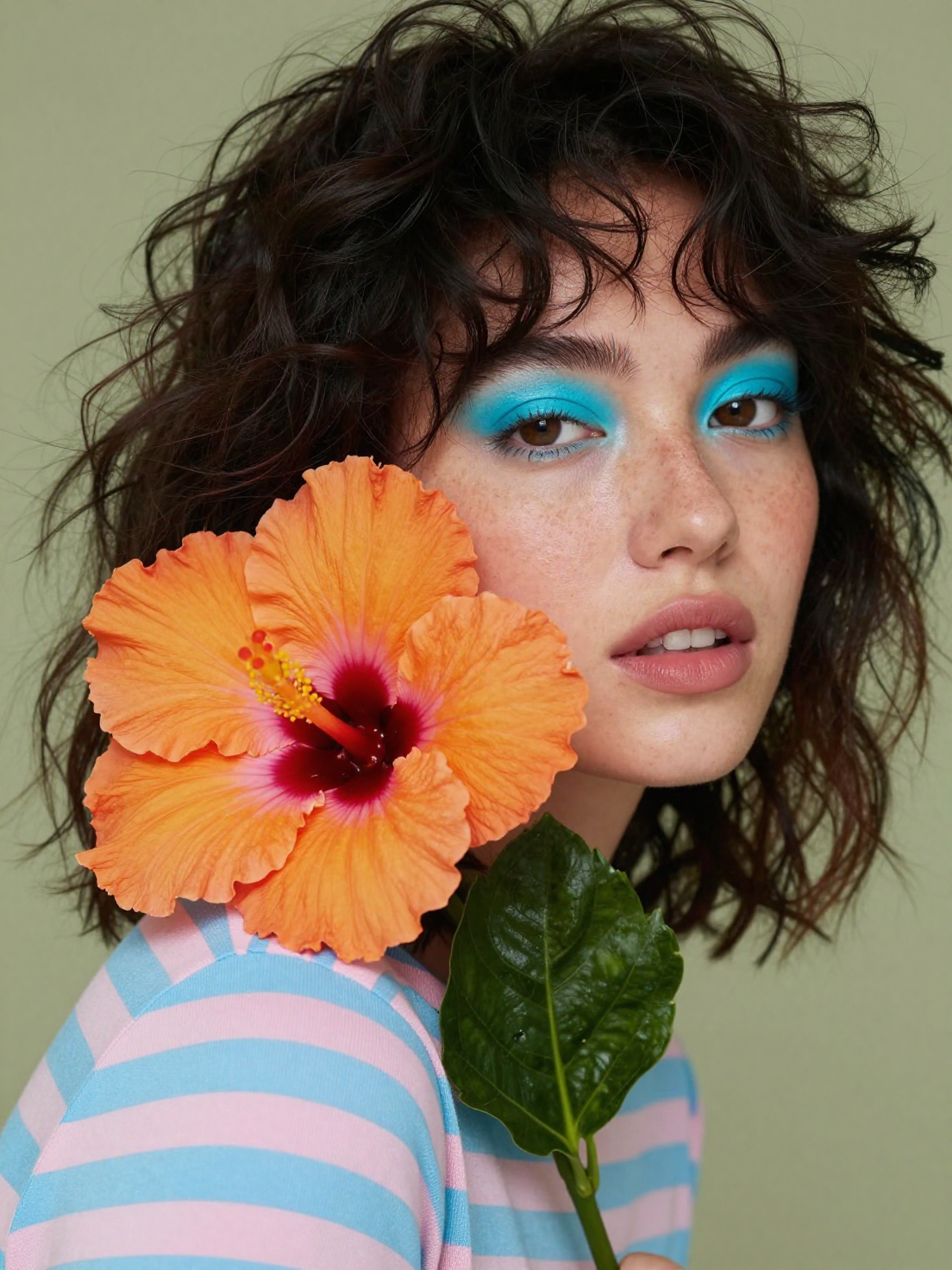 Avant-Garde Cyan & Hibiscus Editorial