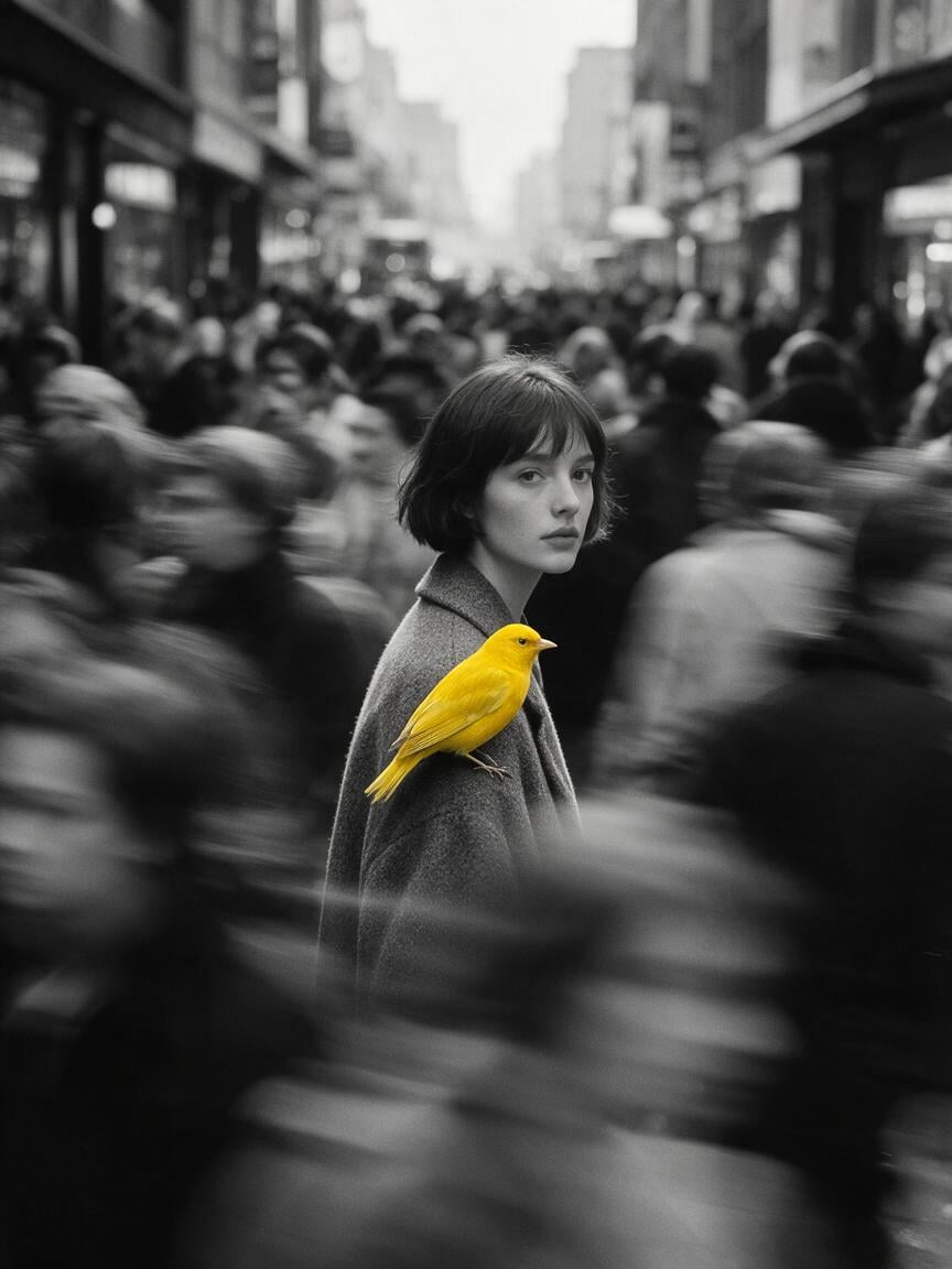 Stillness Amidst the Urban Rush