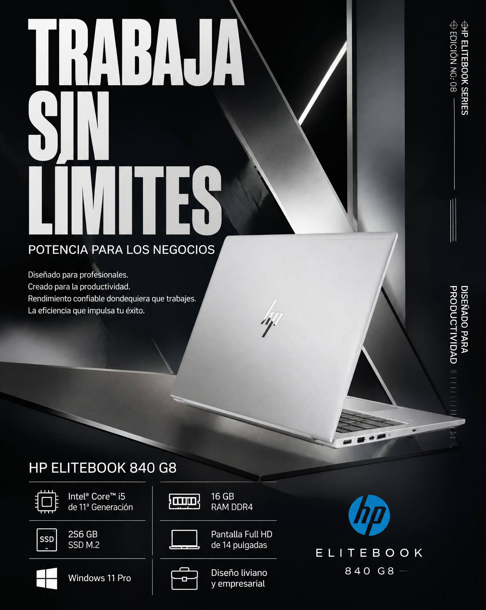 Premium HP EliteBook Executive Ad Campaign