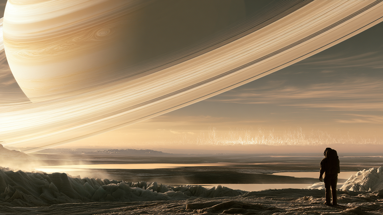 Astronaut's Solitude on Titan