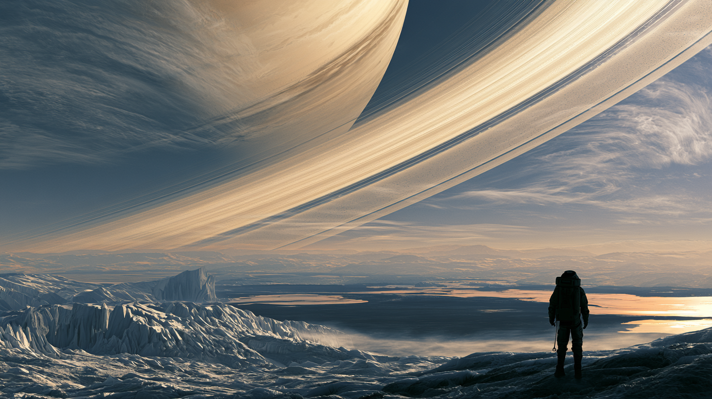 Astronaut's Solitude on Titan - alternate
