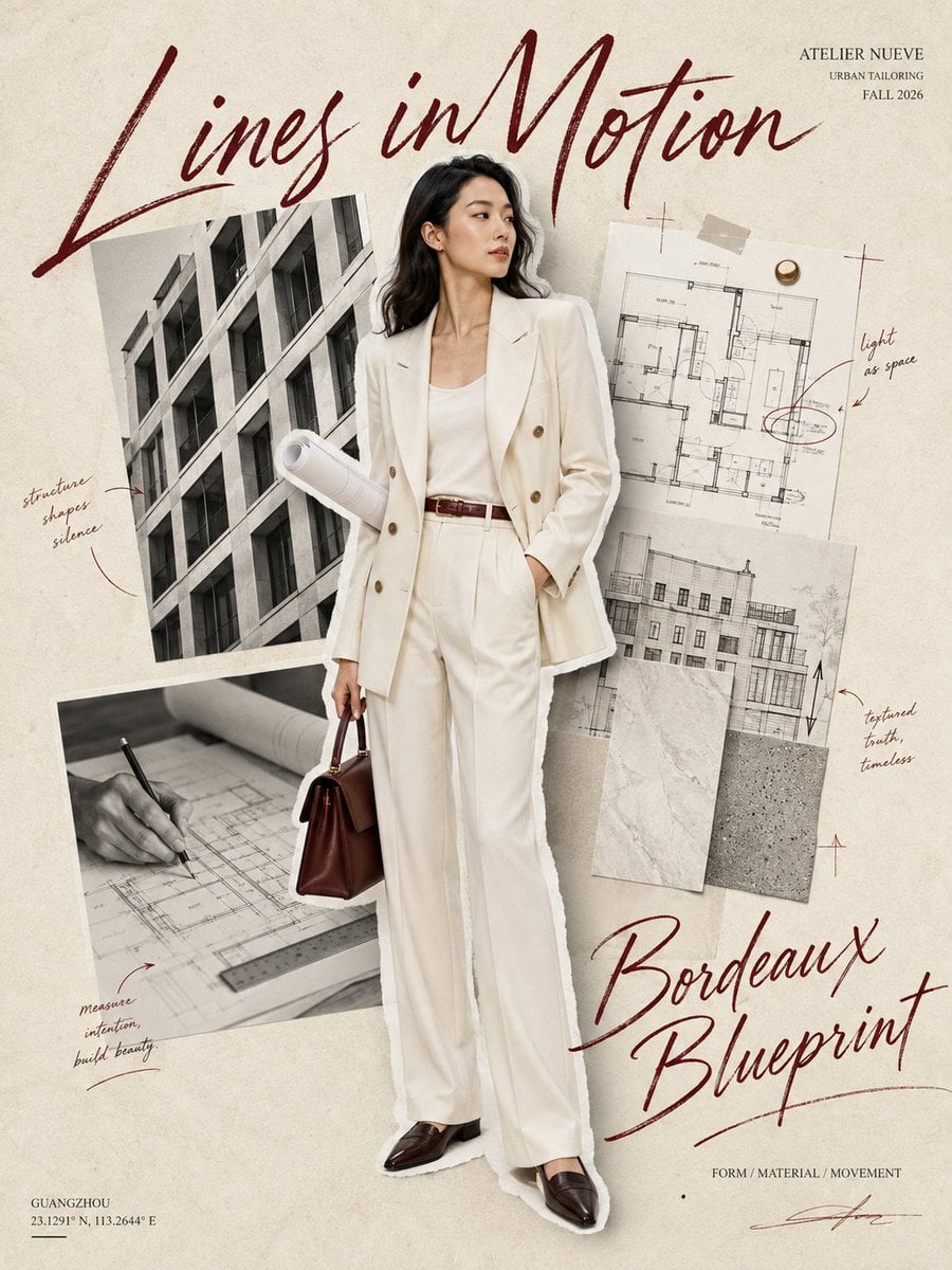 Professional Identity Scrapbook Editorial Poster
