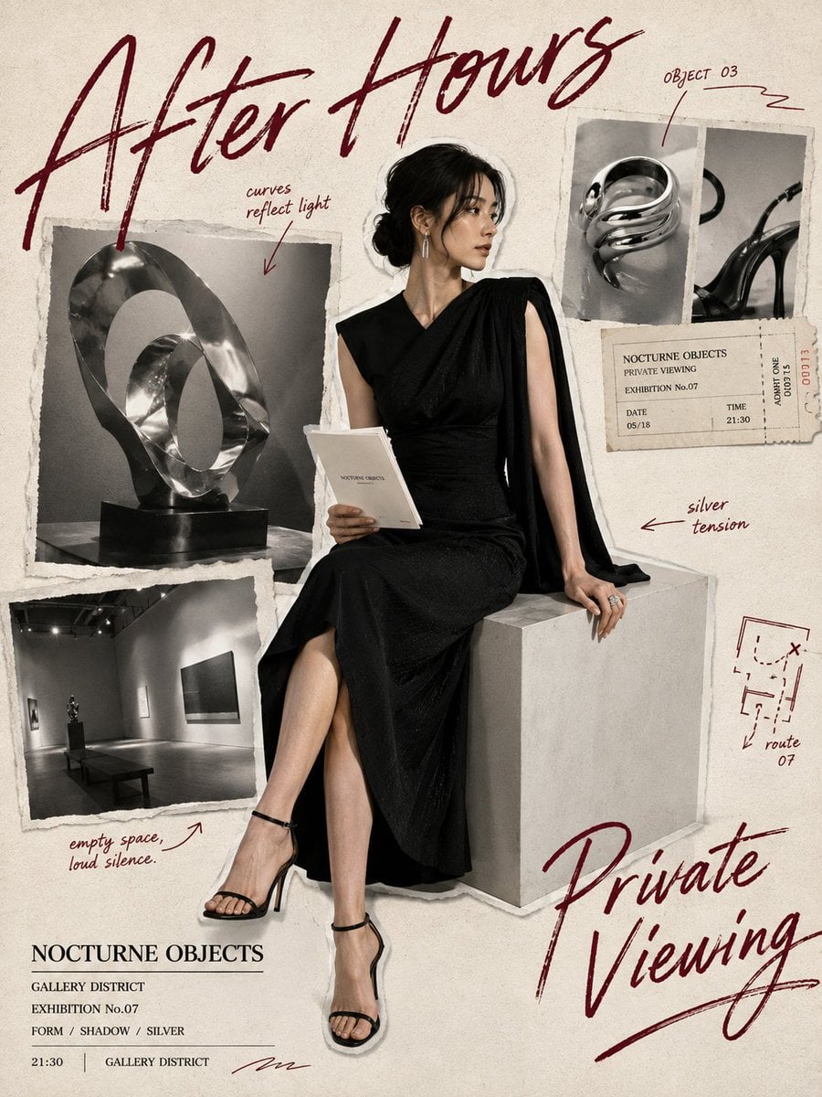 Professional Identity Scrapbook Editorial Poster - alternate