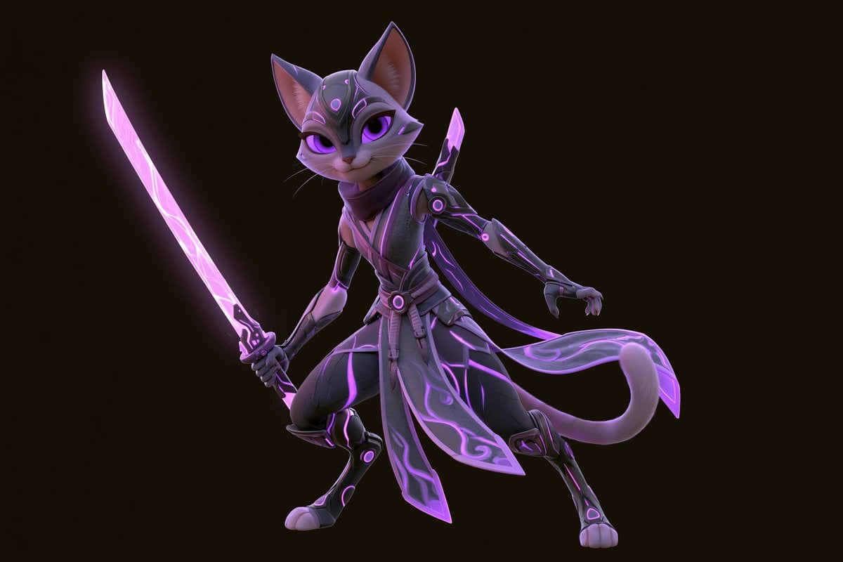 Cyber-Fantasy Tang Dynasty Warrior - alternate