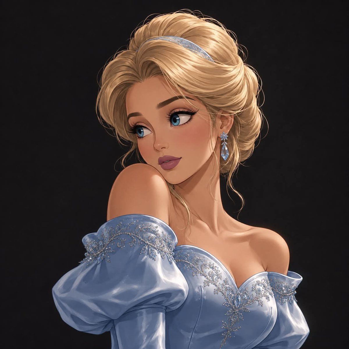 Ethereal Royal Fantasy Princess Portrait - alternate