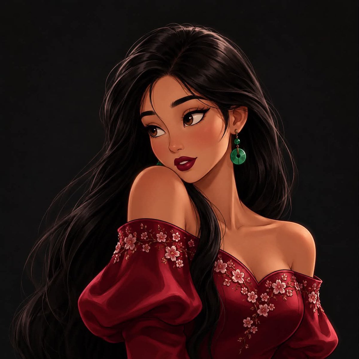 Ethereal Royal Fantasy Princess Portrait - alternate