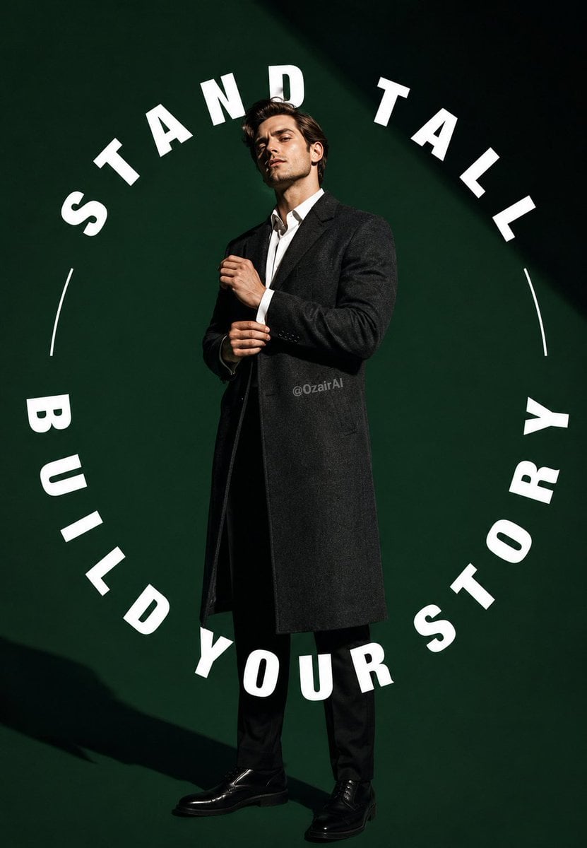 High-Fashion Emerald Editorial Portrait