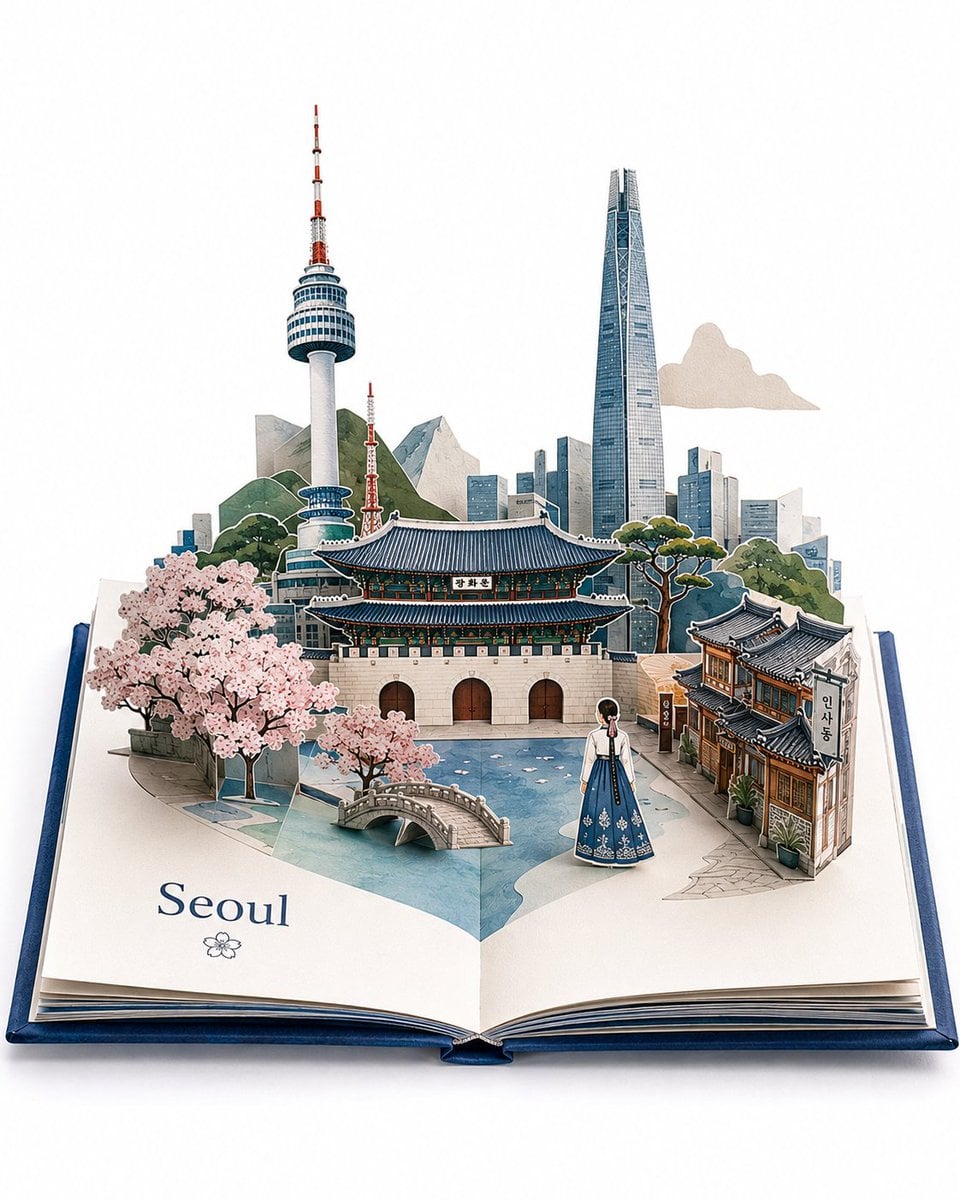Luxury Pop-Up Travel Storybook Generator - alternate