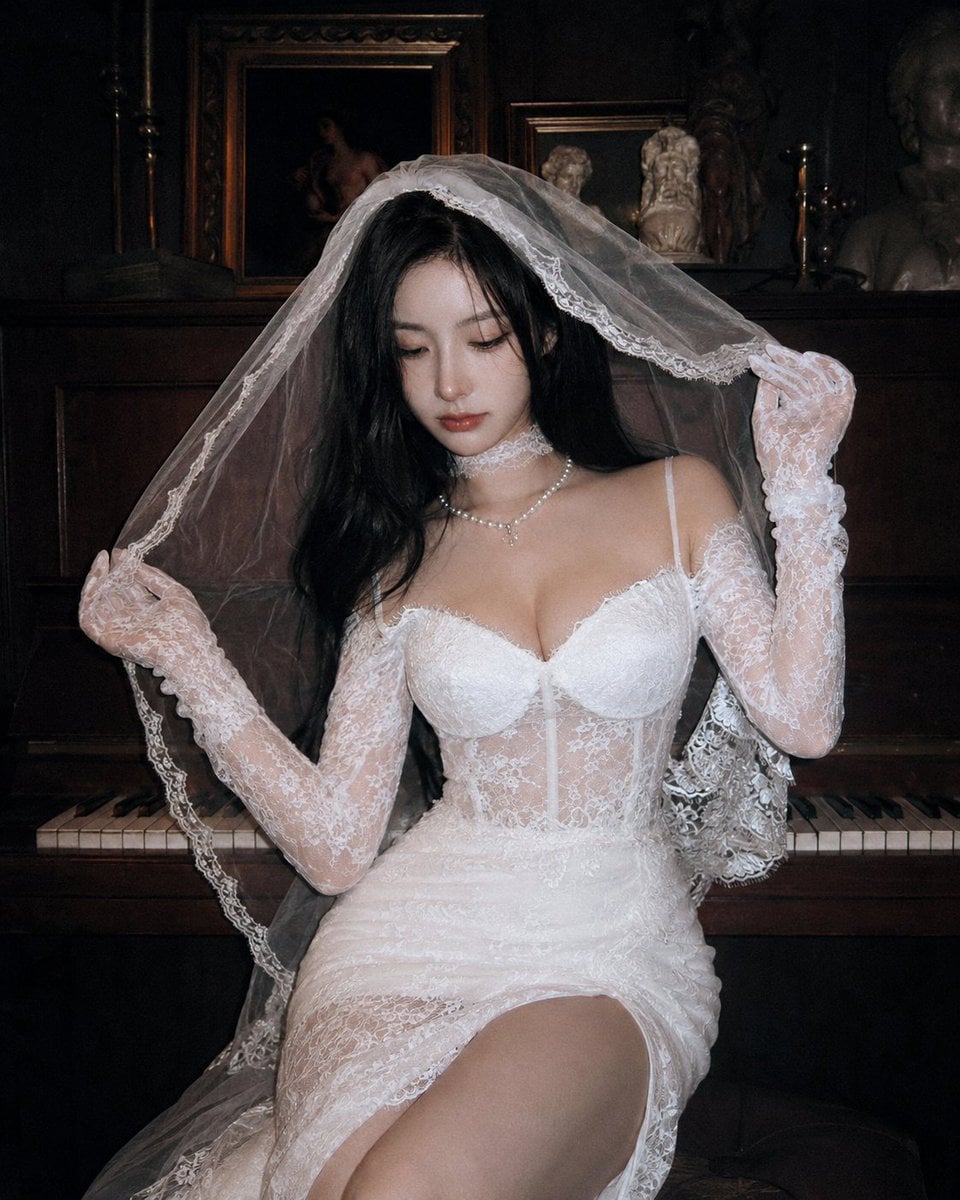 Ethereal Bride at Classical Piano