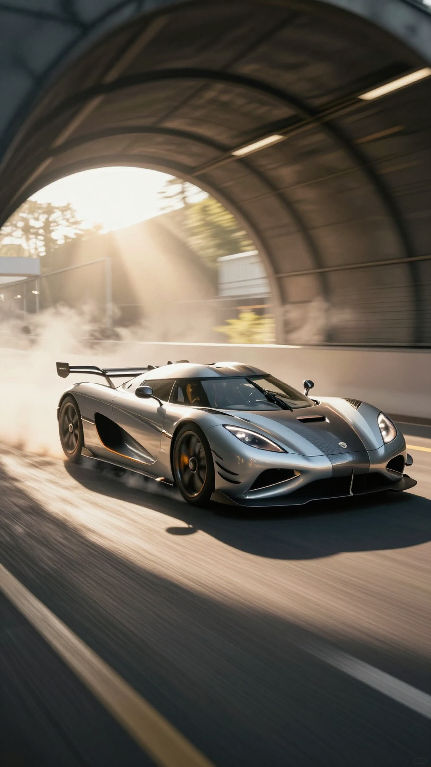 Koenigsegg Jesko Absolut Tunnel Exit