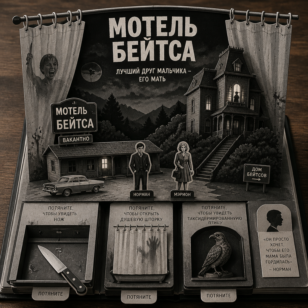 Psycho Movie Papercraft Diorama