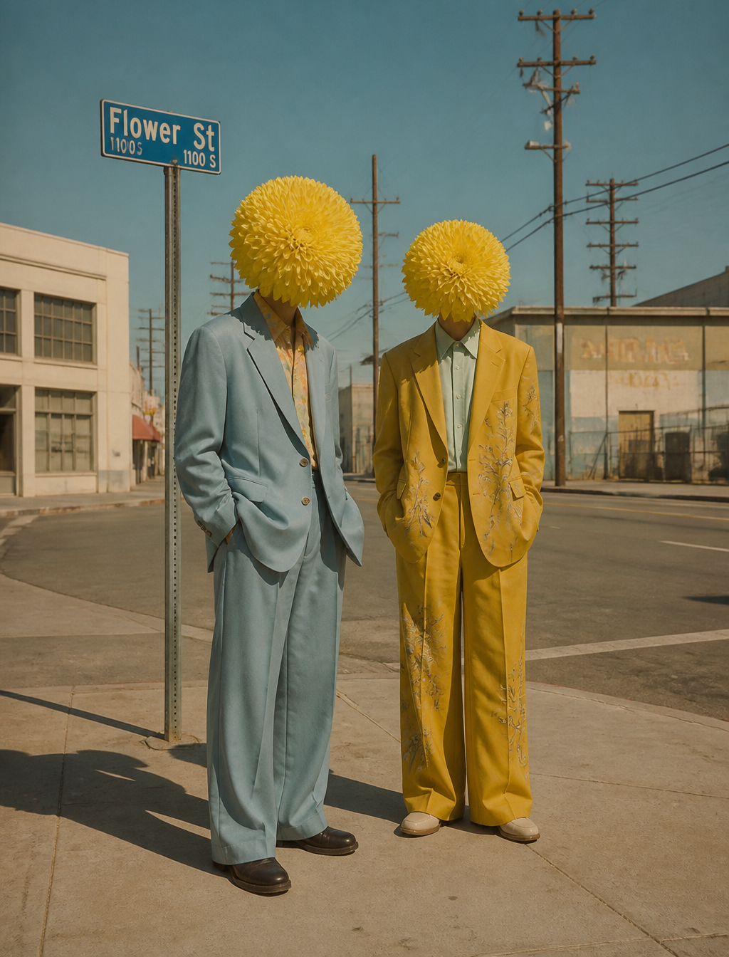 Surreal Floral Figures in LA