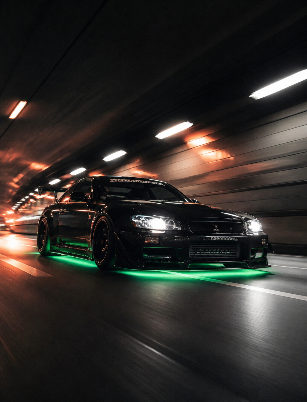 Neon-Underglow High Speed Racing Car