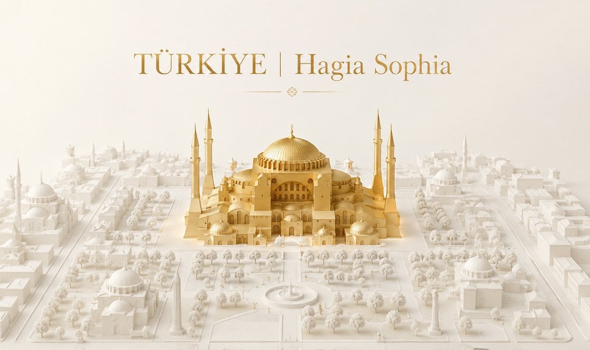 Golden Landmark Luxury Architectural Model - alternate