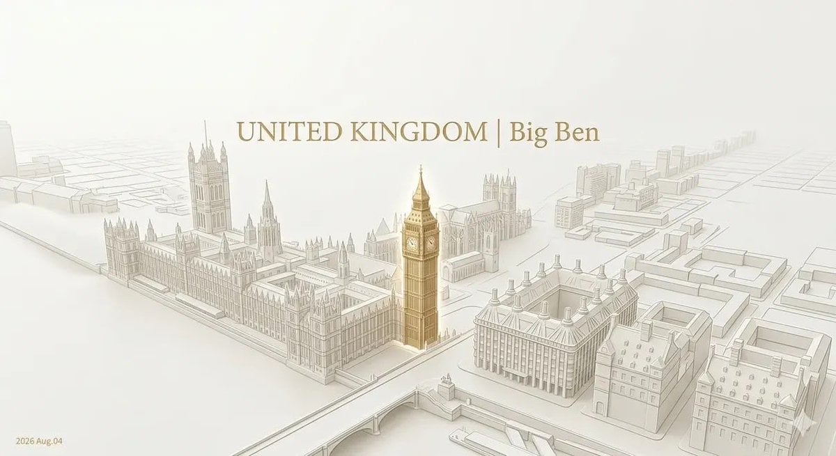 Golden Landmark Luxury Architectural Model - alternate