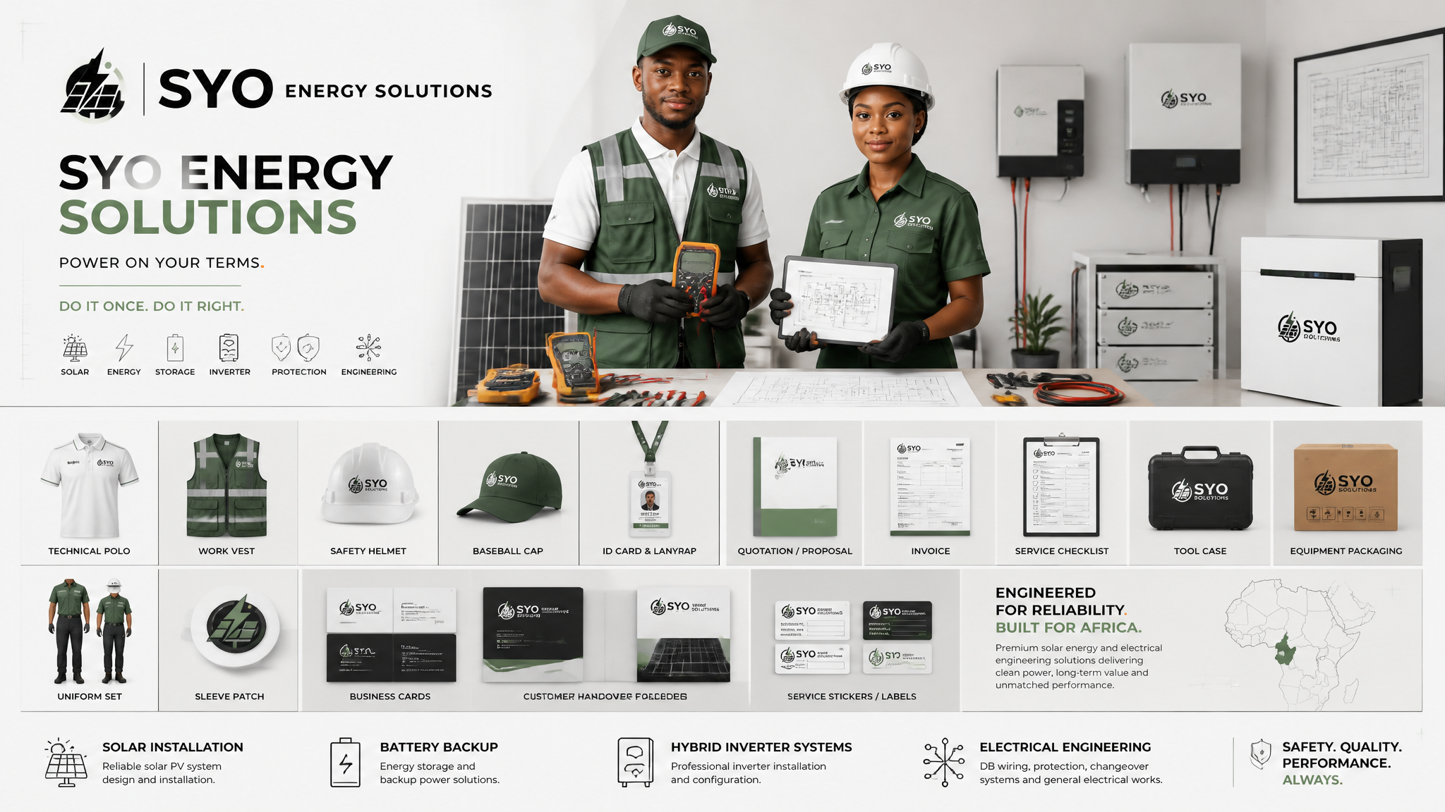 SYO Energy Solutions Corporate Identity & Workwear Showcase