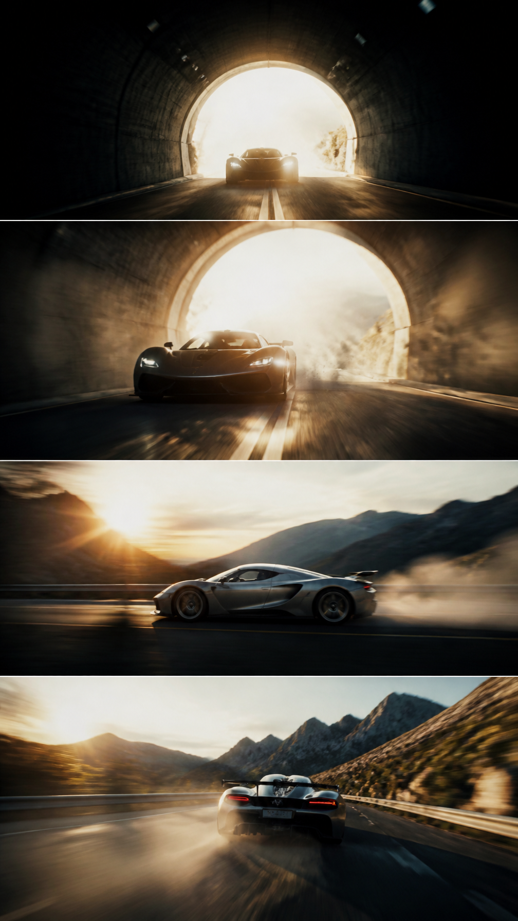 Jesko Absolut Tunnel Burst