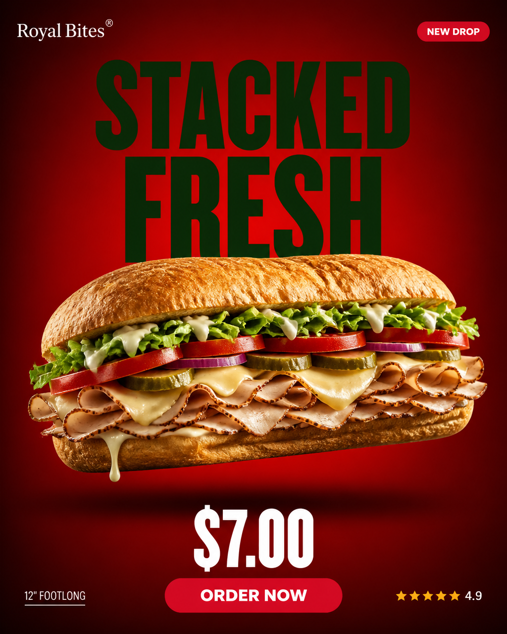 Luxury Gourmet Sandwich Social Media Campaign