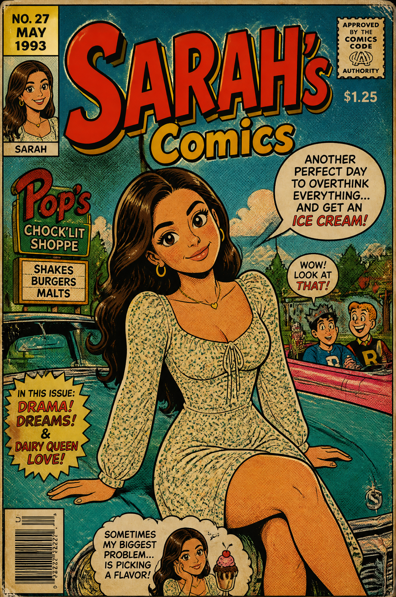 90s Vintage Comic Book Cover Art