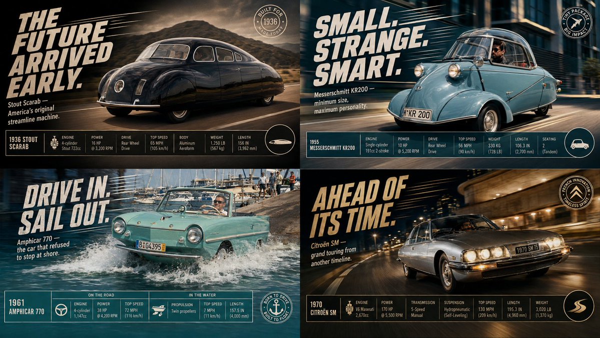Vintage Rare Cars Commercial Grid