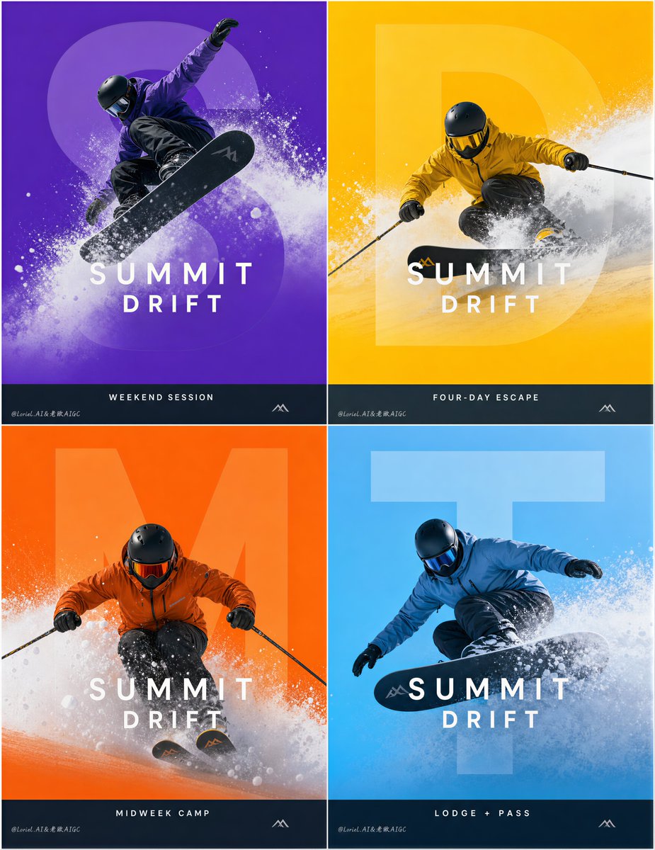 Luxury Alpine Lifestyle 2x2 Campaign Board