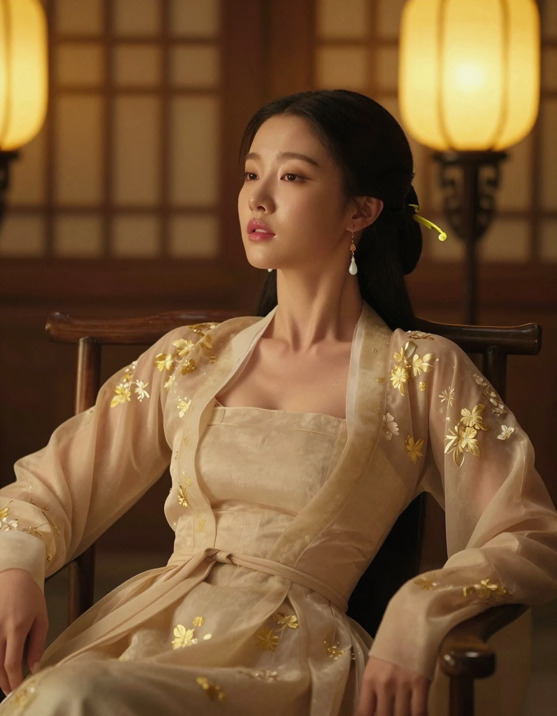 Ethereal Oriental Elegance Portrait