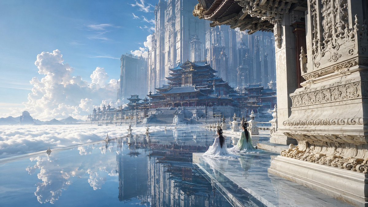 Celestial Eastern Realm Cinematic Vista