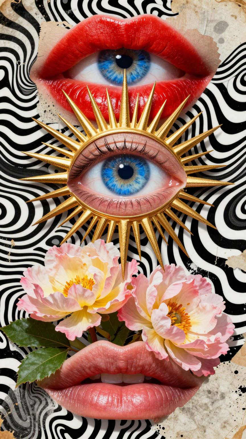Avant-Garde Surrealist Anatomical Collage