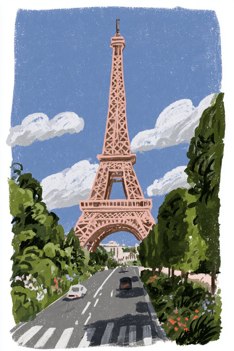 Romantic Parisian Cityscape