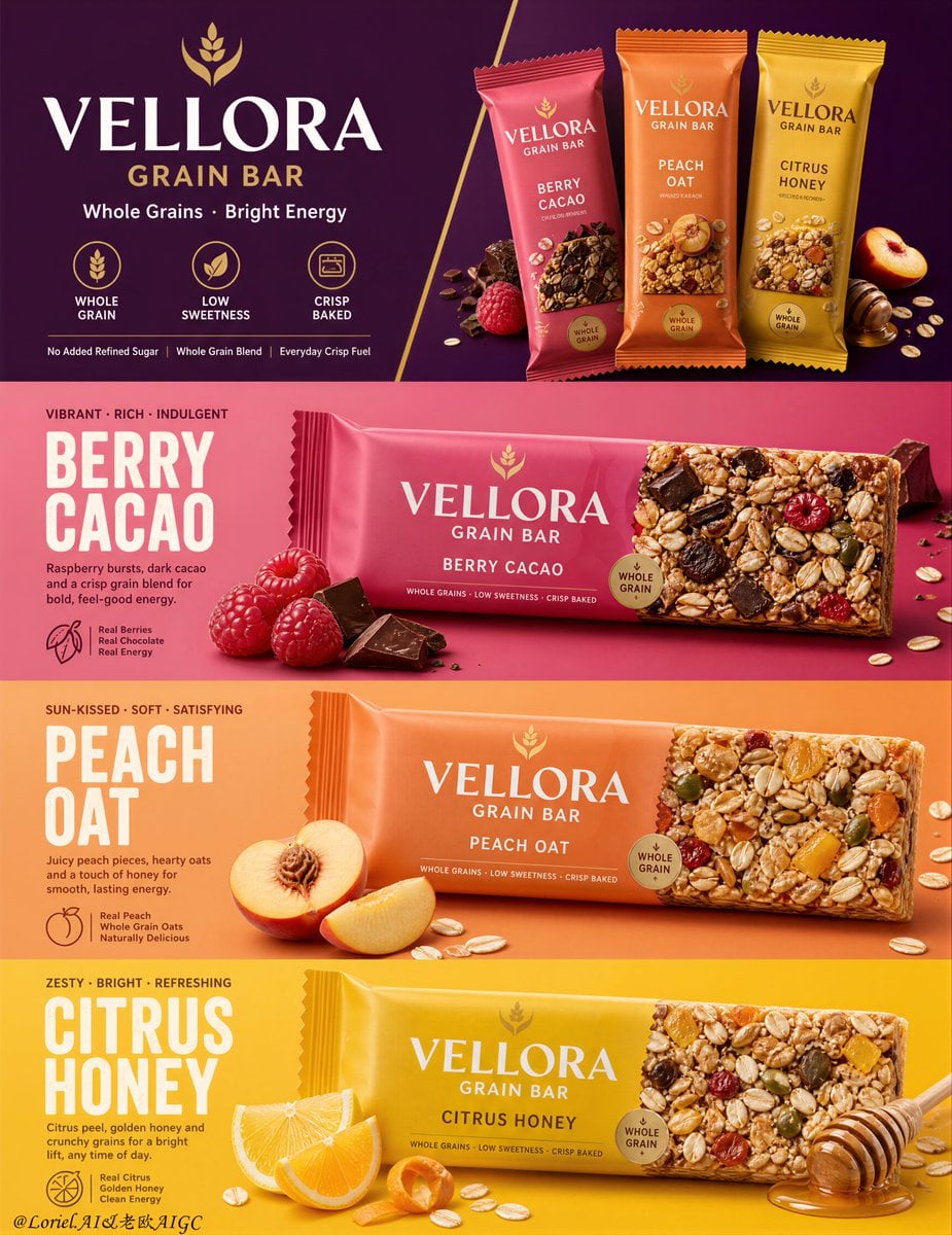 Create an ultra-premium vertical flavor campaign poster f... - alternate